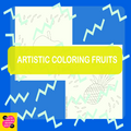 5 fruits for coloring