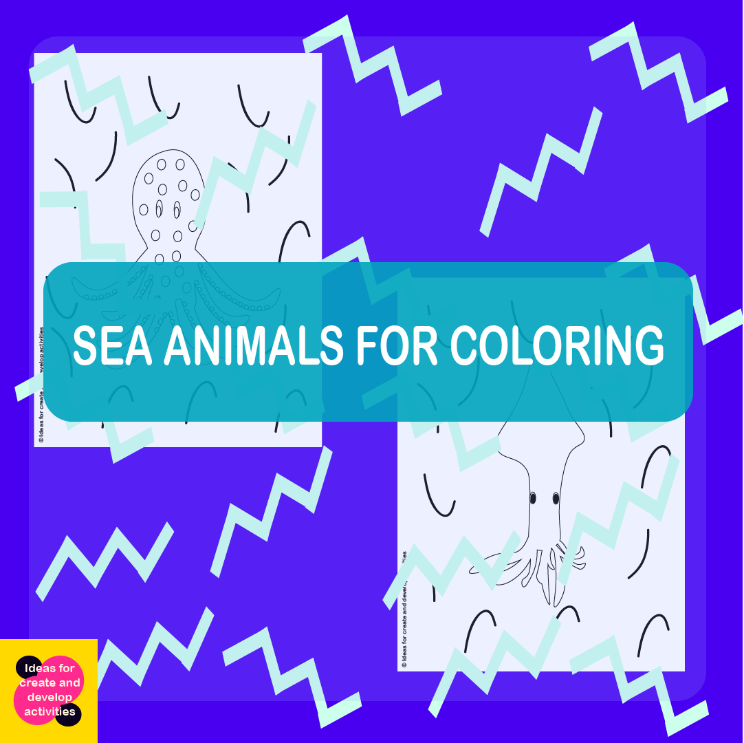 Sea Animals for Coloring - A Creative Activity for Learning and Artistic Develop