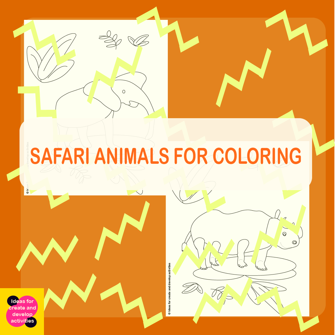 Safari Animals for Coloring