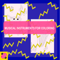 Musical instruments for coloring - Learning by Drawing with Artistic Didactics